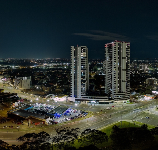 Commercial buildings in Liverpool CBD, NSW
